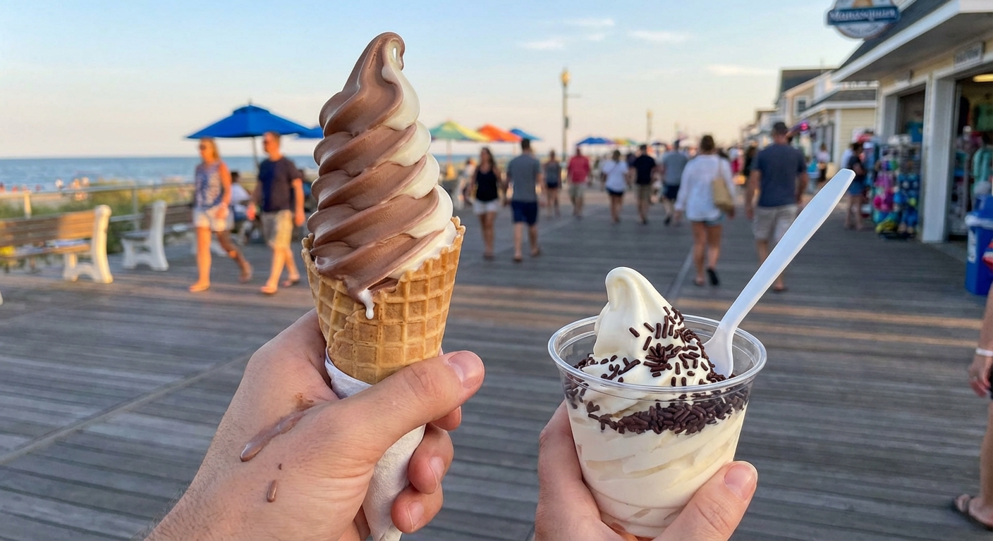 Is Soft Serve Ice Cream in Manasquan Better in a Cone or Cup?